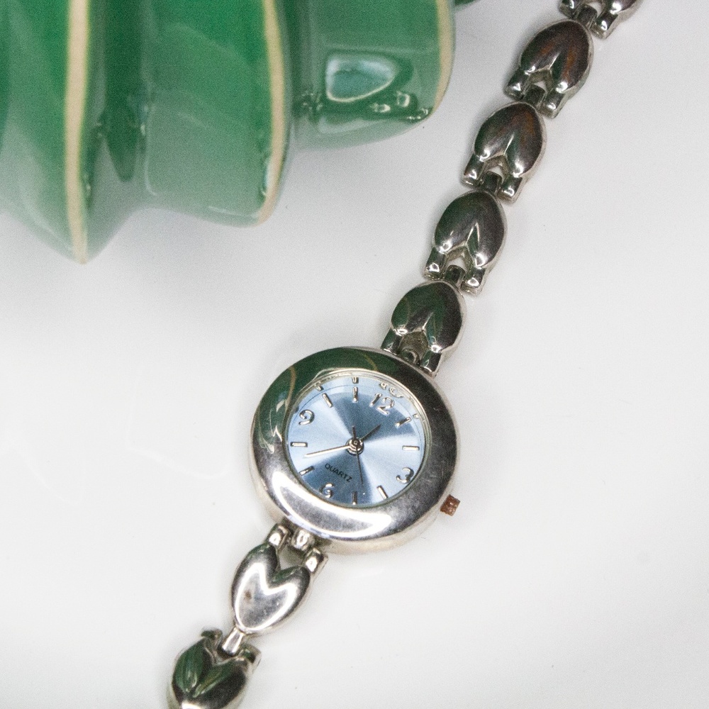Silver Quartz Watch by Hampton Bay